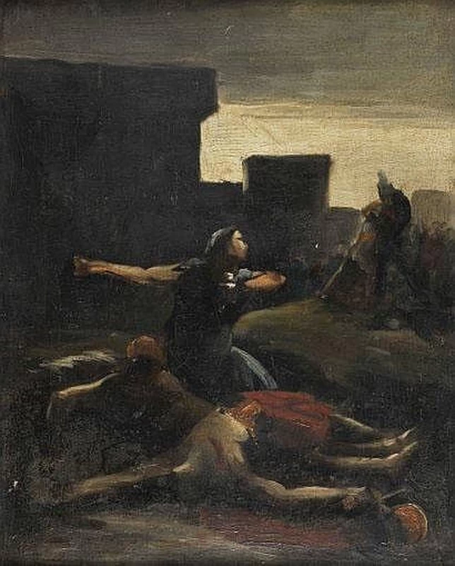 Episodio della guerra di Troia, Andromaca piange il corpo del defunto Ettore